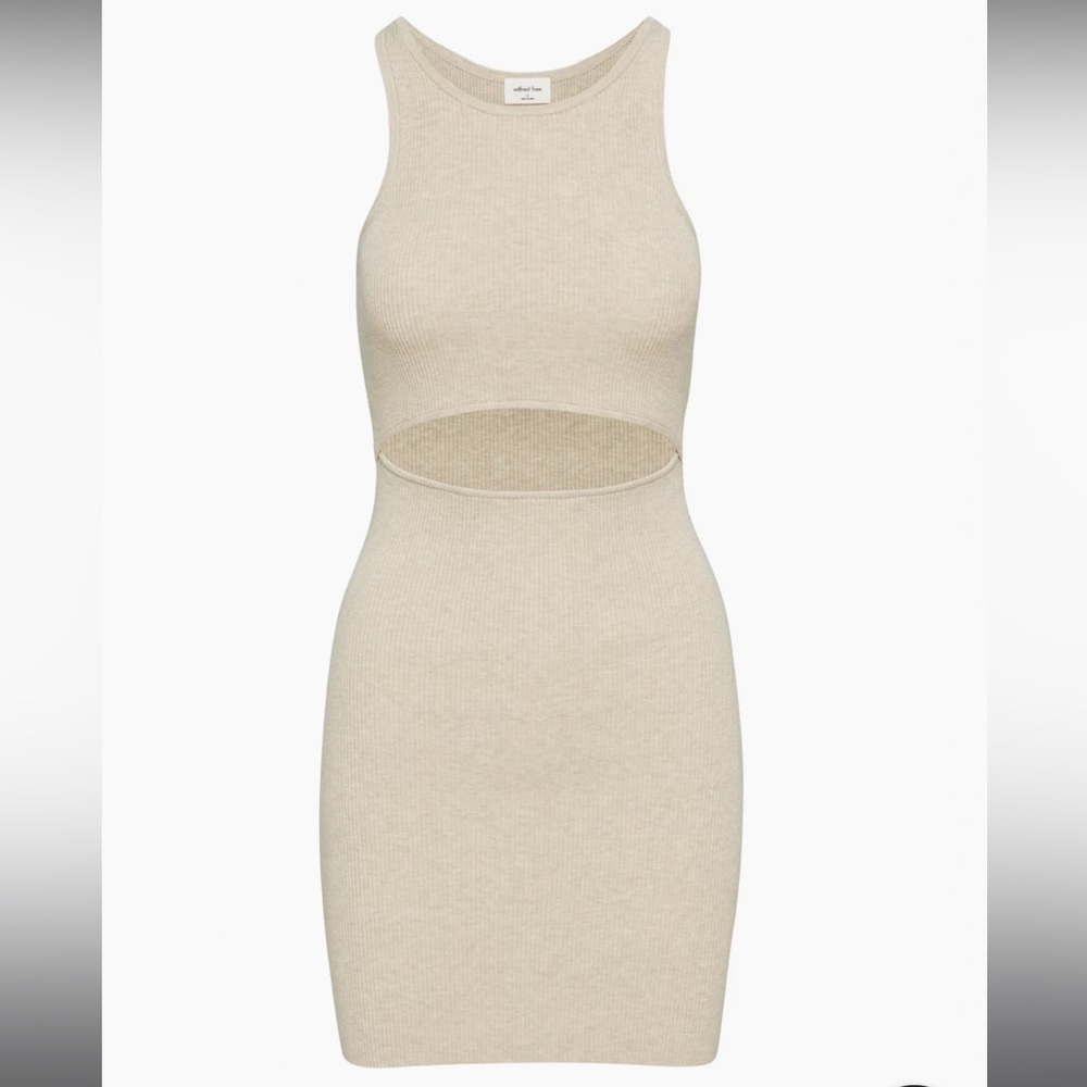 Aritzia Wilfred Cut Out Knit Tank dress, size Small